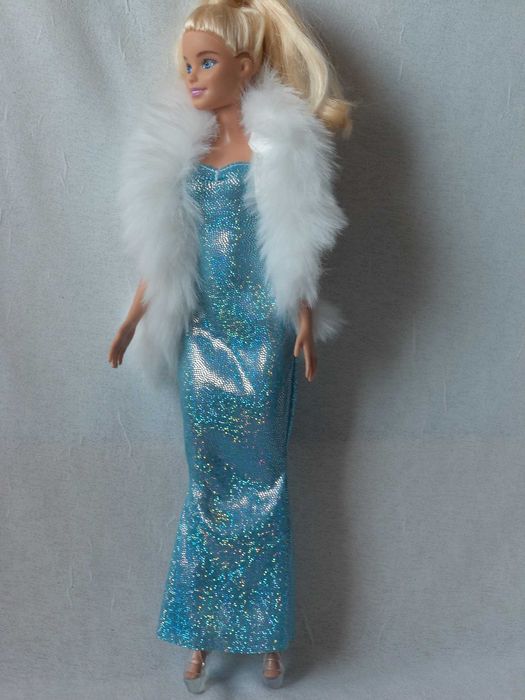 Ubranka dla lalki B. - Sukienka wieczorowa, szal - etola i buty !!!