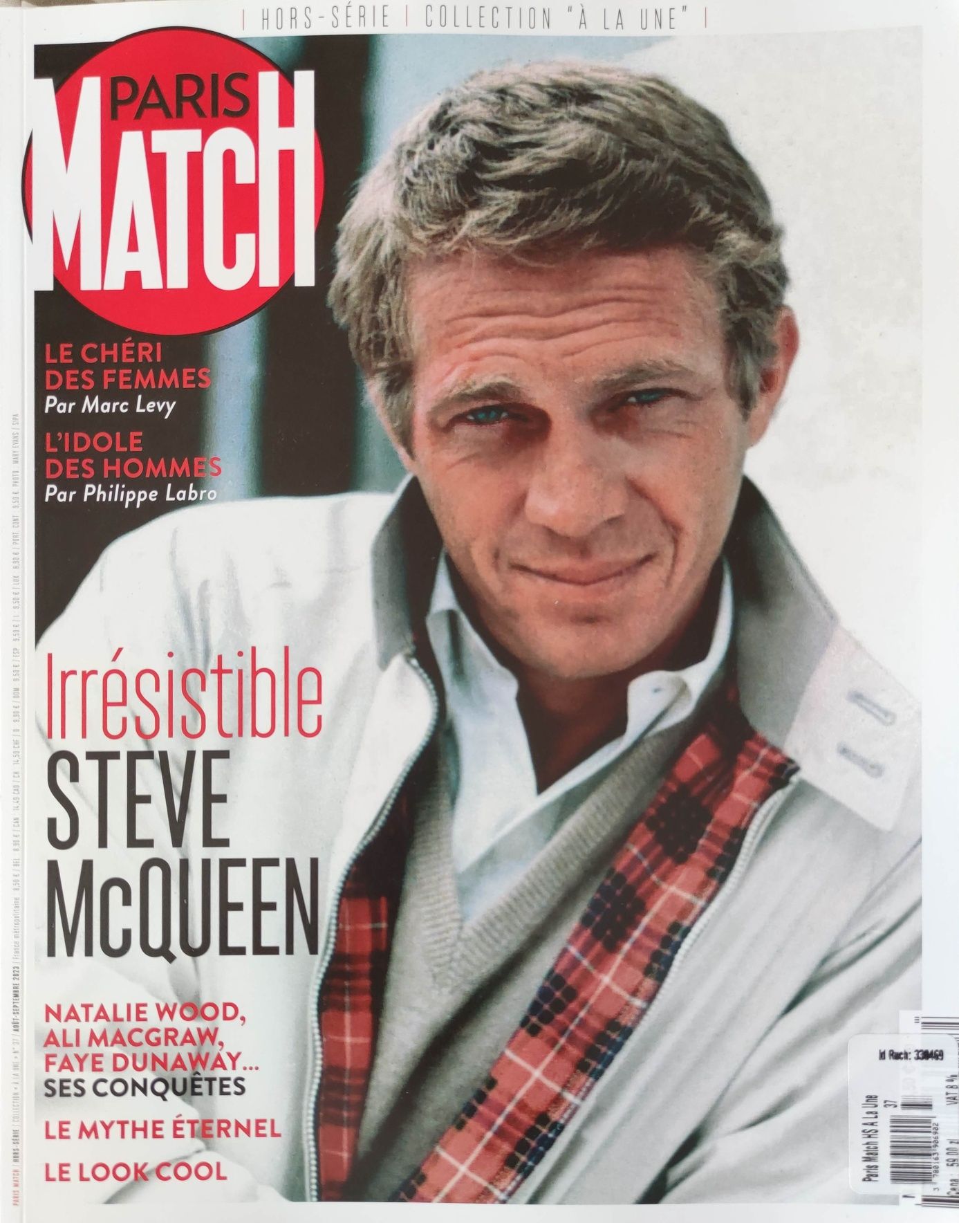 Paris Match FR Steve McQueen sławni, Hollywood styl moda retro szyk