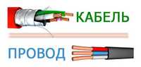 АКЦІЯ!!! Кабель провід мідний(Одеса), ГАЛКАТ, ЗЗЦМ ШВВП ПВС ВВГнг СИП