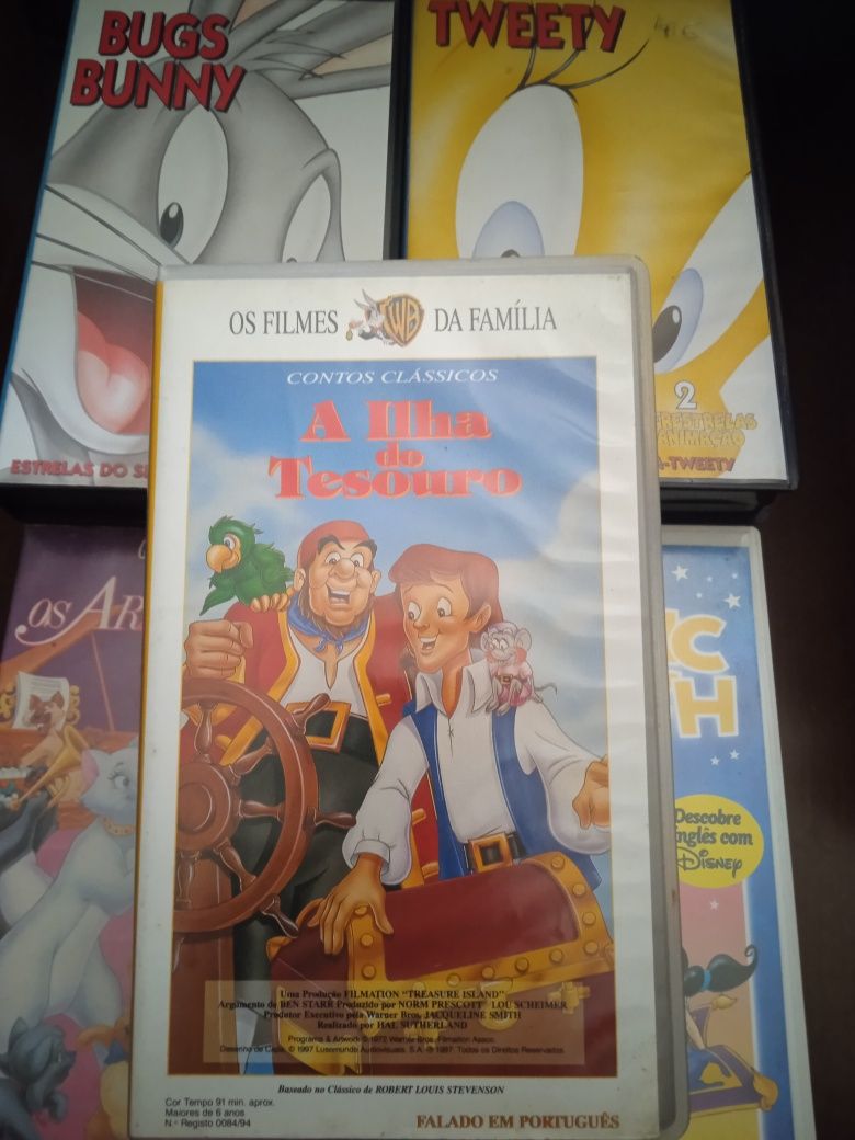 Vhs originais clássicos infantis