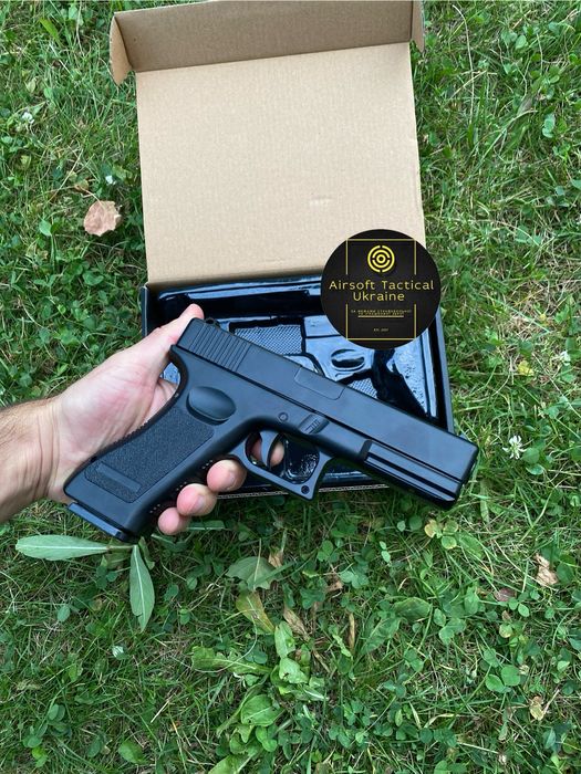 Найкращий металевий Глок 17 Pro Black/Іграшковий пістолет