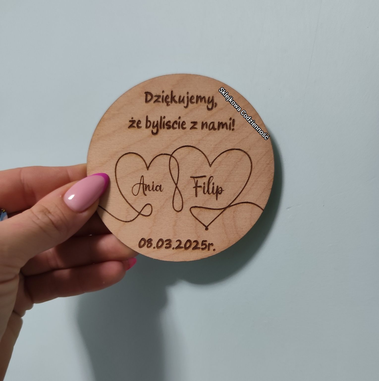 Podziękowanie na ślub wesele dla gości