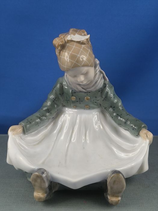 Dziewczynka z Amager wizytownik patera Royal Copenhagen #porcelana