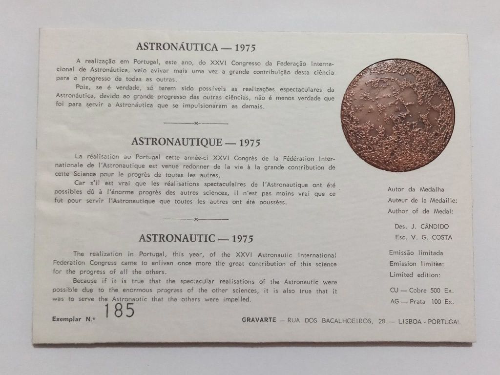 Filo-Medalhística - IAF 1975