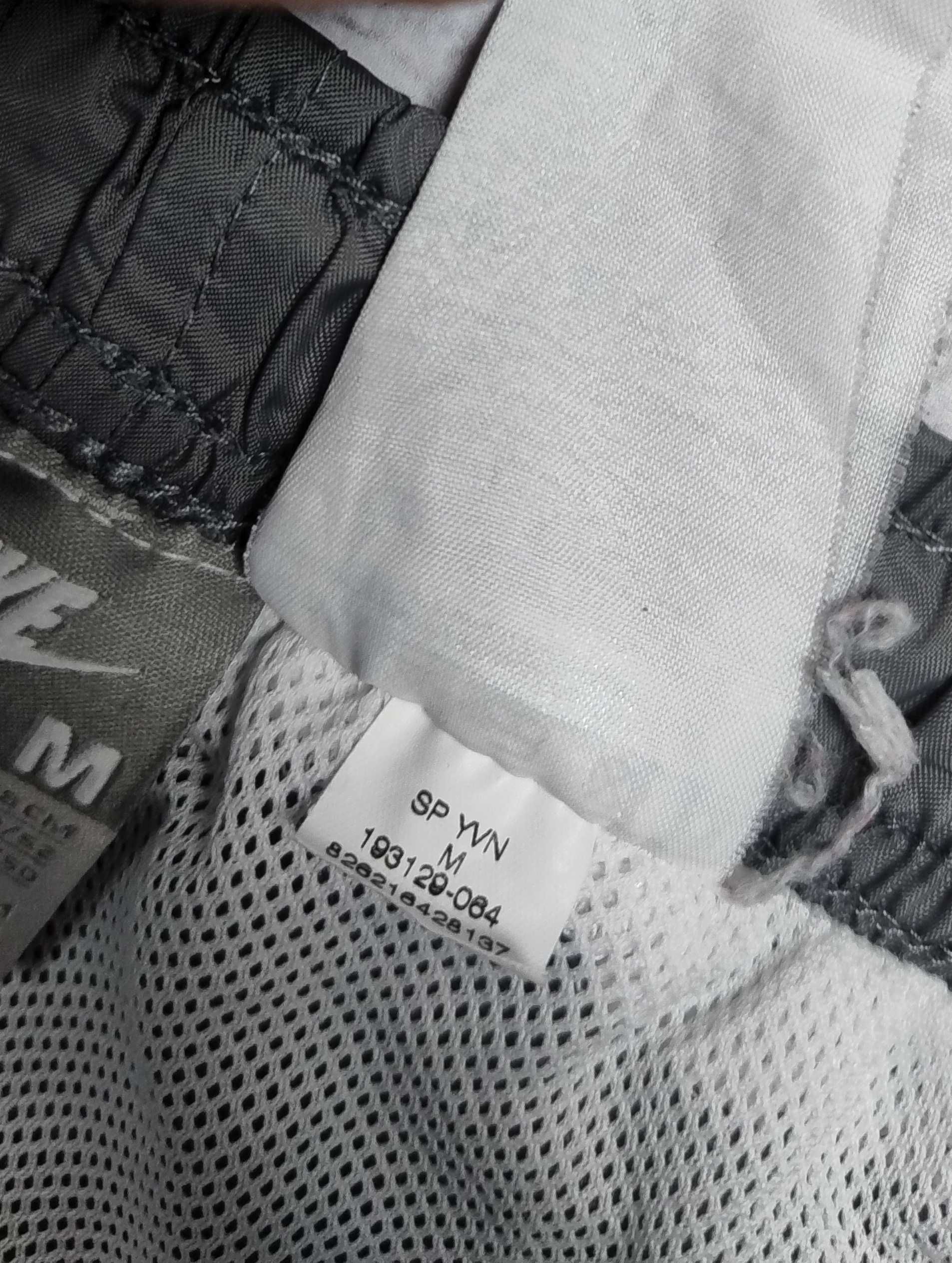 Nike szare spodnie dresowe retro z lampasem i zamkami dresy y2k M