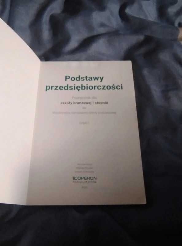 Podstawy przedsiębiorczości branżowa 1 stopnia. 1 klasa