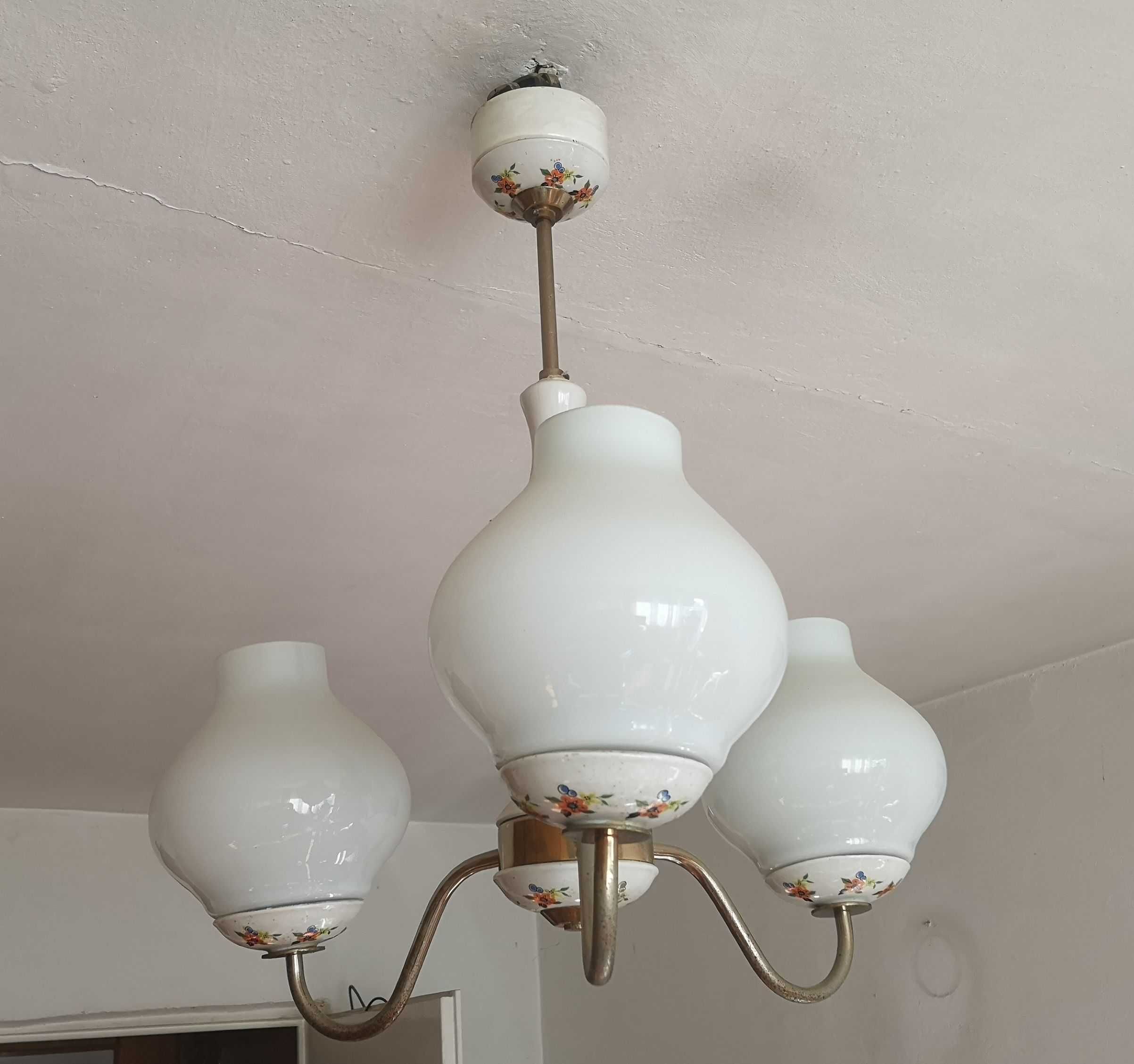 Żyrandol lampa PRL