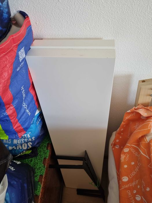 Estante de parede, branco, 110x26 cm