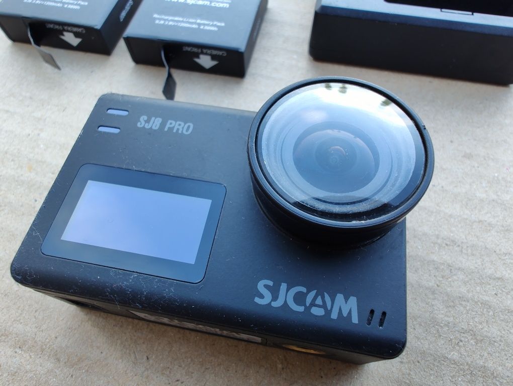 SJCam SJ8 Pro Kamera Sportowa 4K wifi dotykowy LCD akcesoria 2 bate