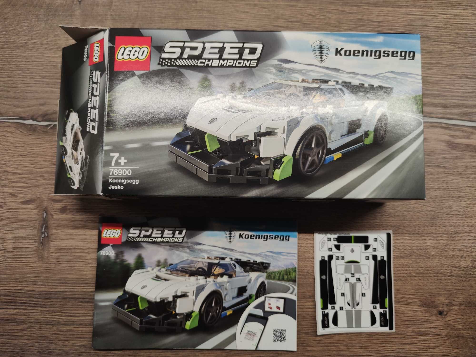 Lego Speed | 76900 | Koenigsegg Jesko | Pudełko+instrukcja+naklejki
