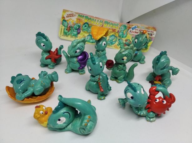Figurki Kinder Dino na plaży dinusie komplet kompletna kolekcja seria