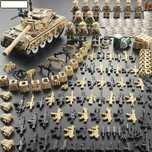 Конструктор Танк с фигурками, оружием военных для Lego 671 деталь ЗСУ