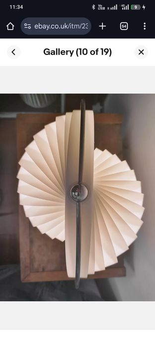 Lâmpada de Mesa KARE DESIGN “Moon” Branco & Cromado, Estilo Space Age