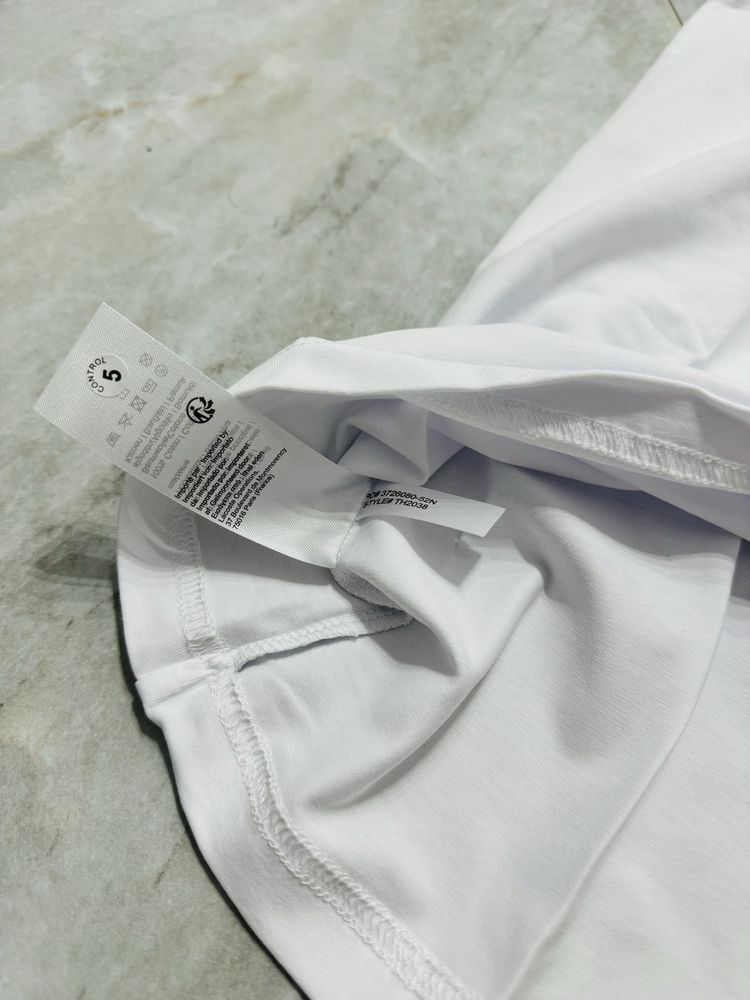 Biały męski t-shirt Lacoste r. L