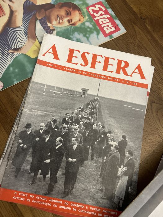 Revistas A Esfera de 1944, 1945.. antigas Salazar Estado Novo Guerra