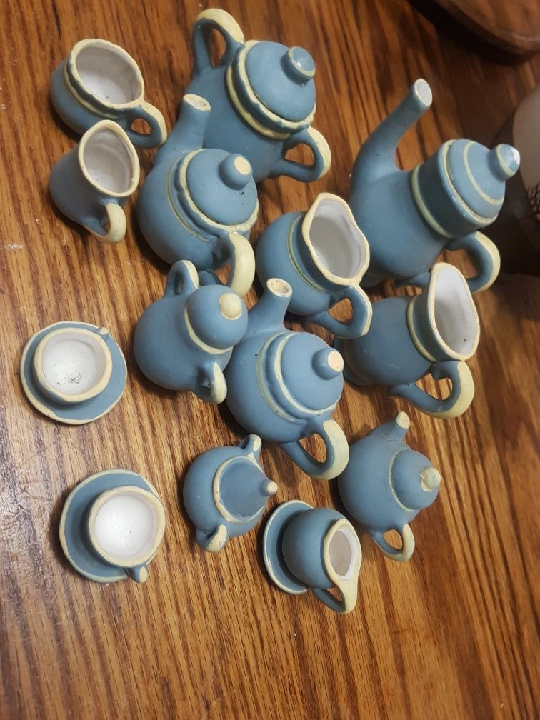 Miniaturkowa zastawa ozdobna ceramika
