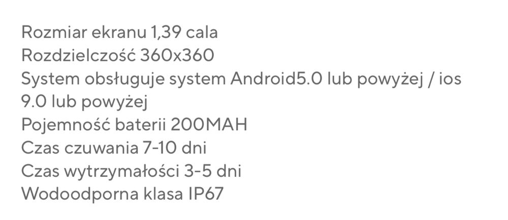 Smartwatch BT CALL android iOS czarny bluetooth polski język