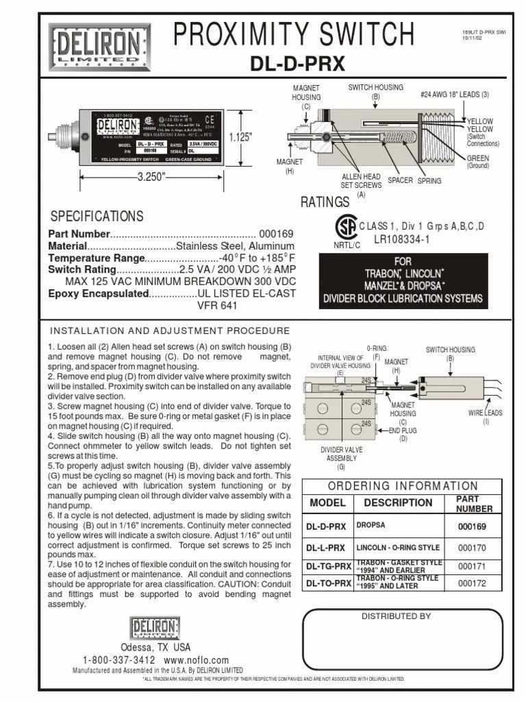 Deliron Proximity Switch DELIRON DL-L-PRX Безконтактний перемикач