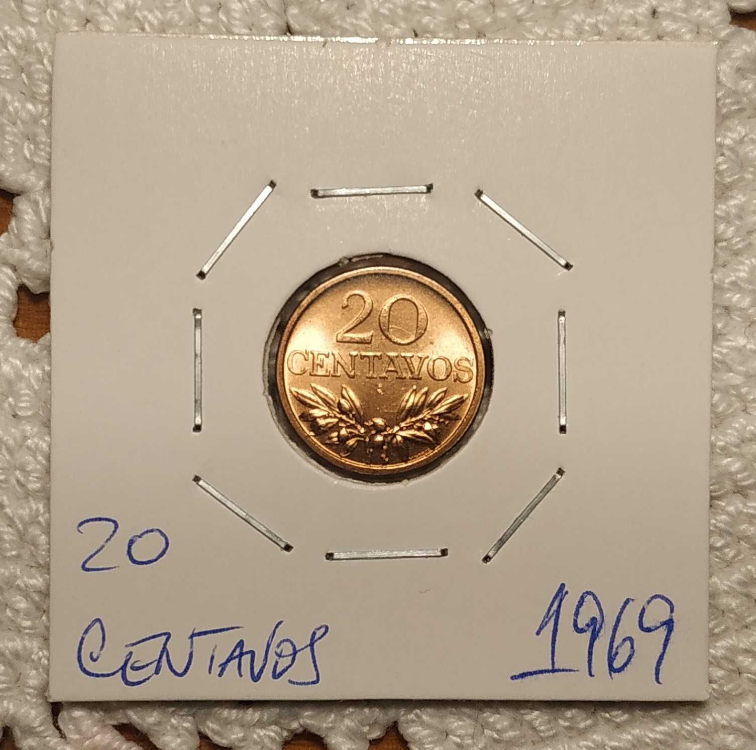 Portugal - moeda de 20 centavos de 1969