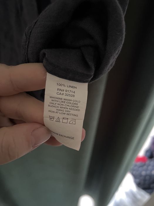 Armani Exchange koszula lniana M męska