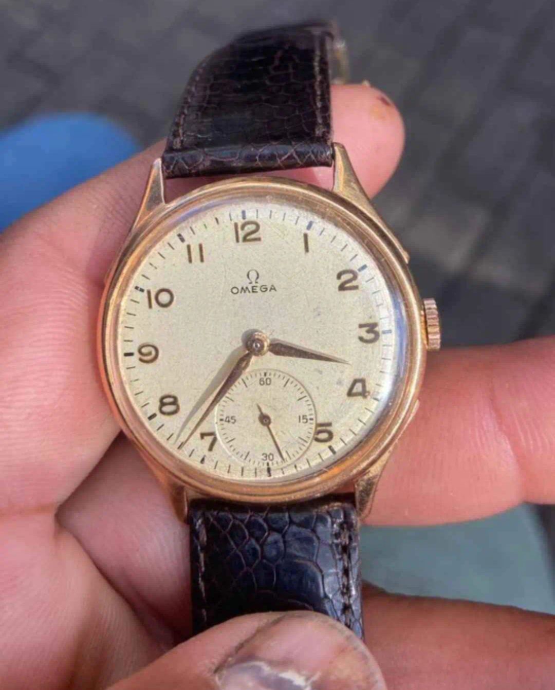 Relogio ômega antigo 18k