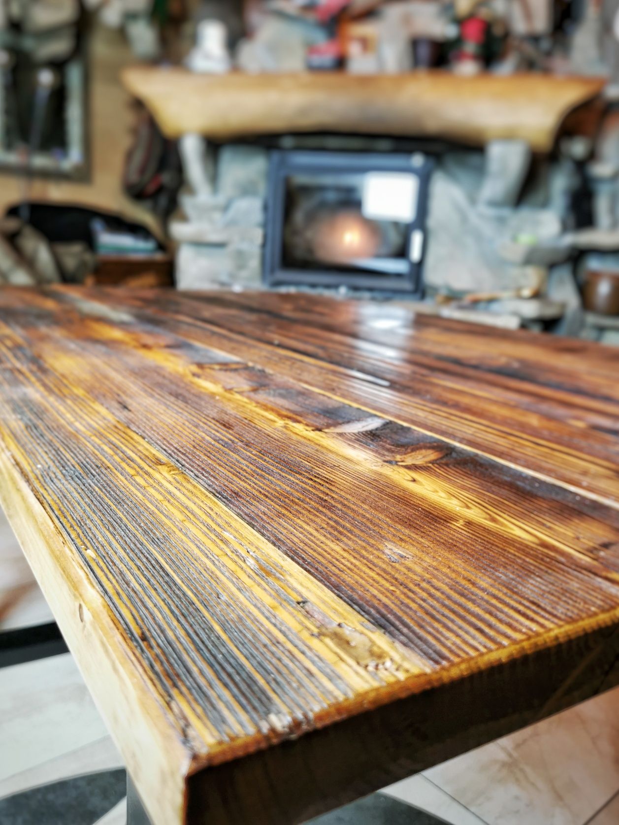 Drewniany Stół Loft Industrial