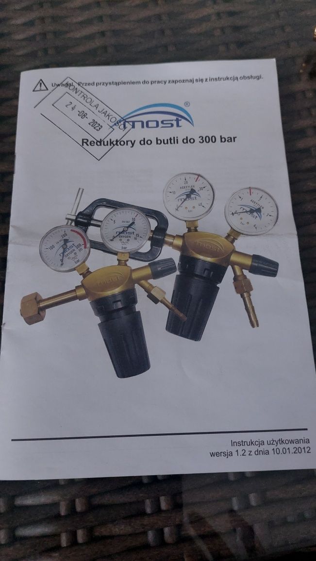 Reduktor do butli do 300 bar