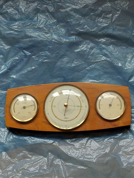 Stary barometr stacja pogody firma FISCHER