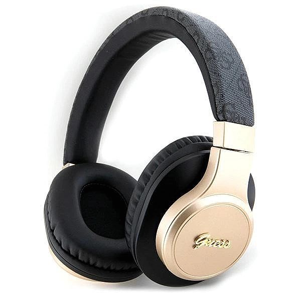 Słuchawki nauszne Guess 4G Script Bluetooth - czarne