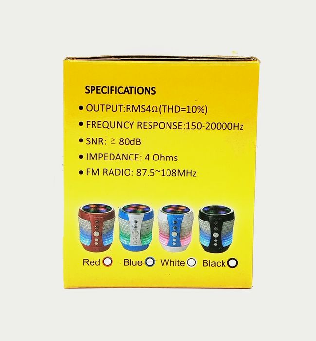 Bluetooth колонка WS-1805 Mini HiFi з підсвіткою, FM, USB, SD, AUX