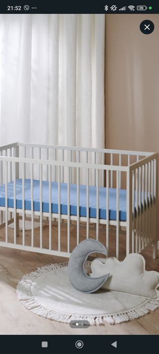 Нове простирадло на резинці 120х60