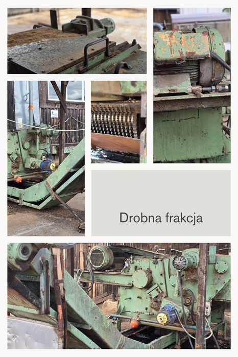 Rębak klockner kompletna linia , sprawny , drobna frakcja zrębki