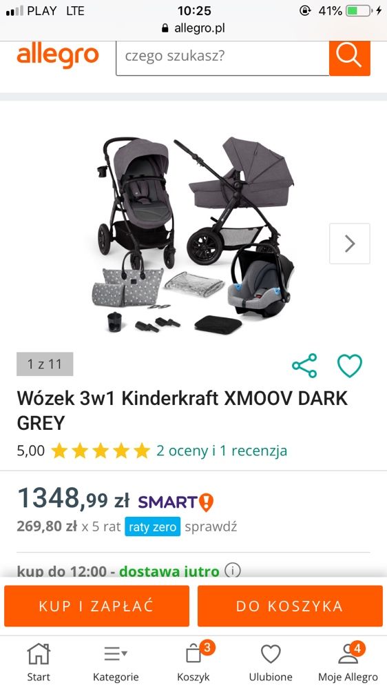 Wozek 3w1 kinderkraft