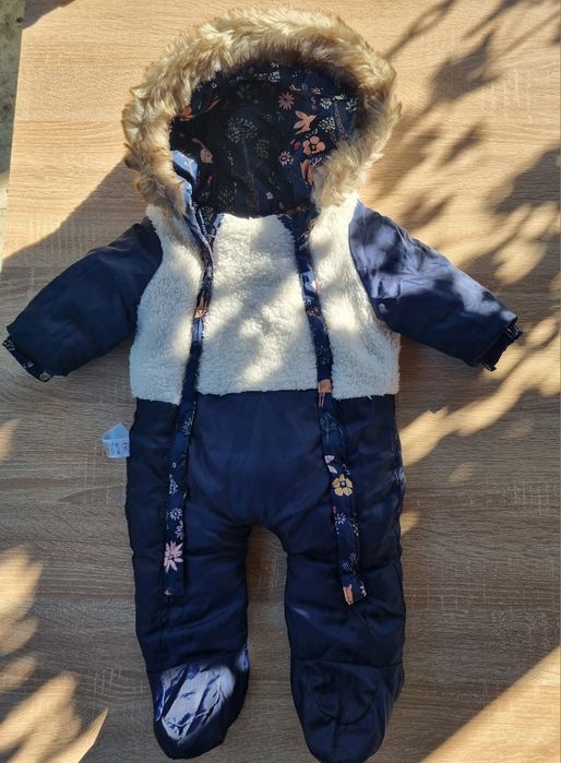 Теплий зимовий комбінезон для дівчинки