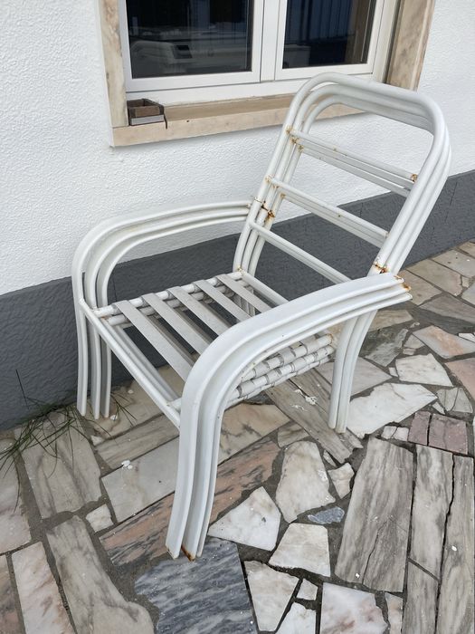 Cadeiras de jardim com almofada