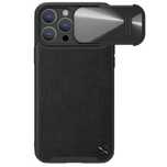 Nillkin CamShield Leather S etui iPhone 14 Pro Max pokrowiec czarny