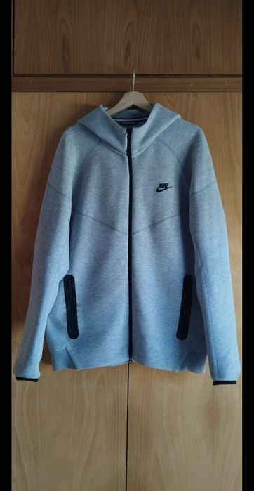 Nike Tech Fleece Hoddie Mens - Cinza