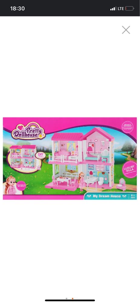 Ляльковий будиночок з меблями Pretty doll house