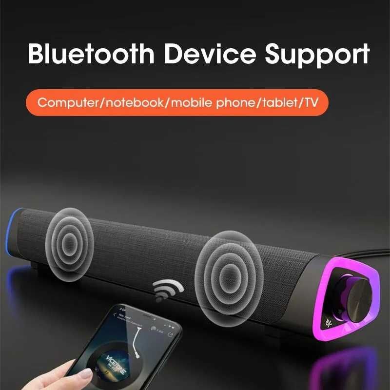 Звукова панель, колонка Niye Bluetooth 5.0 з RGB-підсвічуванням