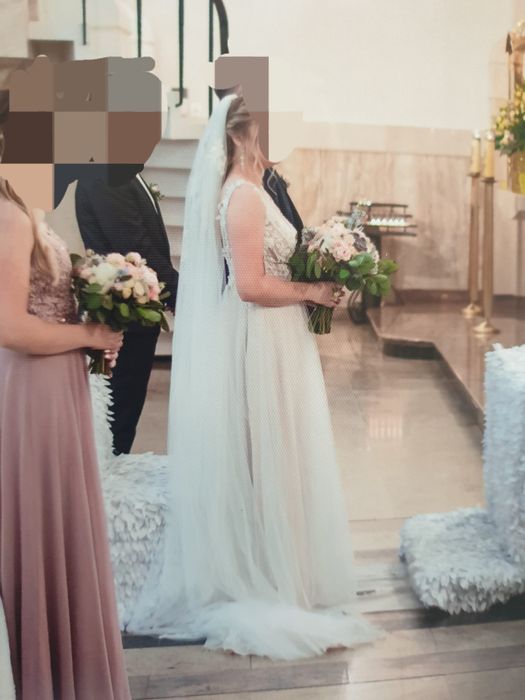 Madonna GABBIANO Amorelly, suknia ślubna z welonem roz 38