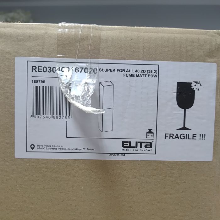 Słupek łazienkowy Elita for all Fume Mat 40 cm