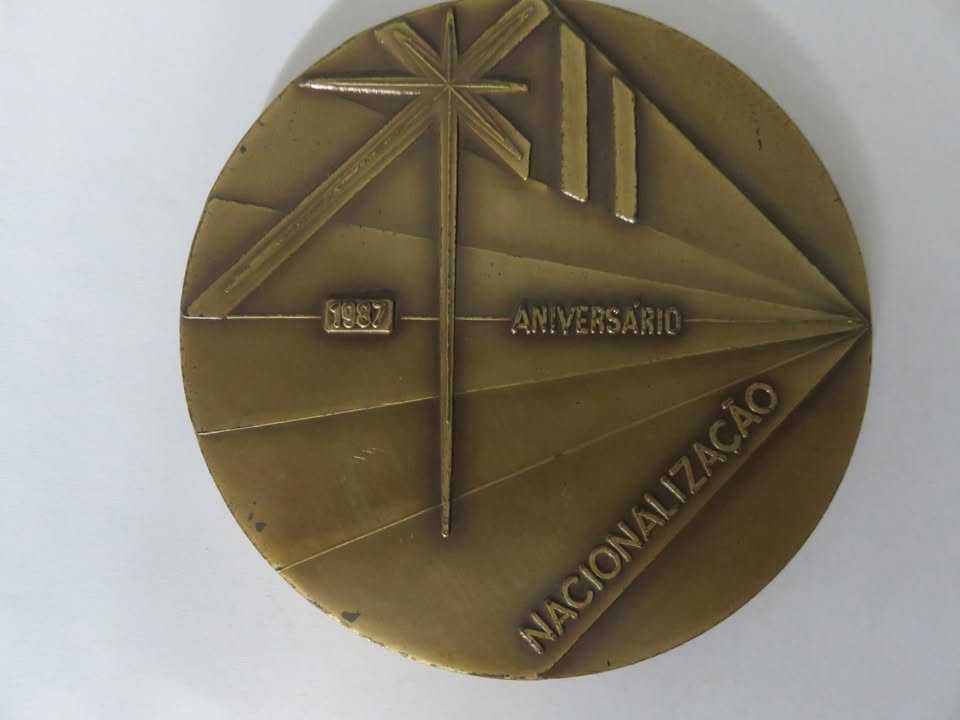 Medalhas Antigas Comemorativas Aniversário Nacionalização EDP.