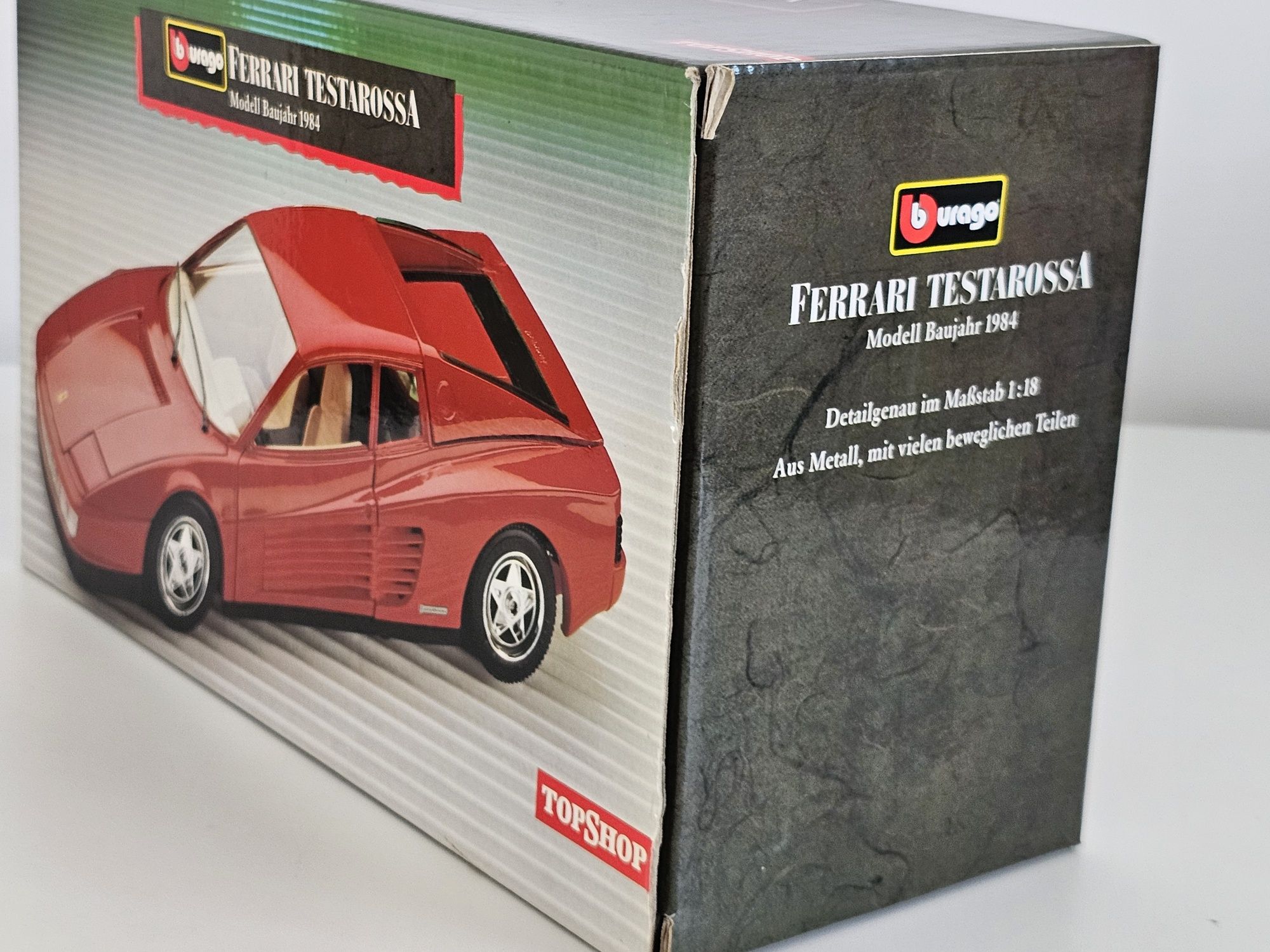 Ferrari testarossa bburago w skali 1/18 nowy