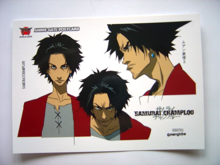 Anime pocztówki postcard Samurai Champloo Daphne różne