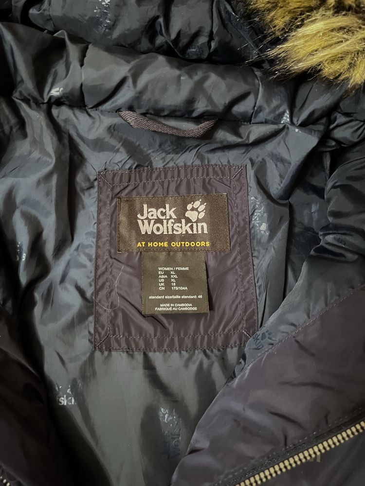 Jack Wolfskin kurtka damska zimowa parka z pierzem