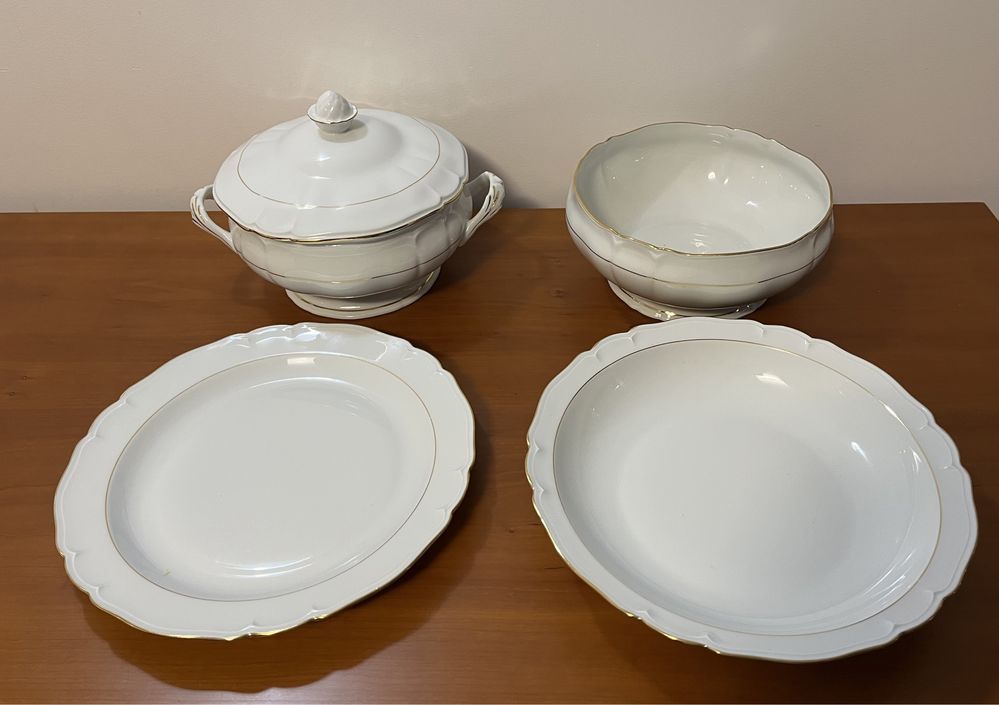 Serviço de mesa clássico com 52 peças -Limoges