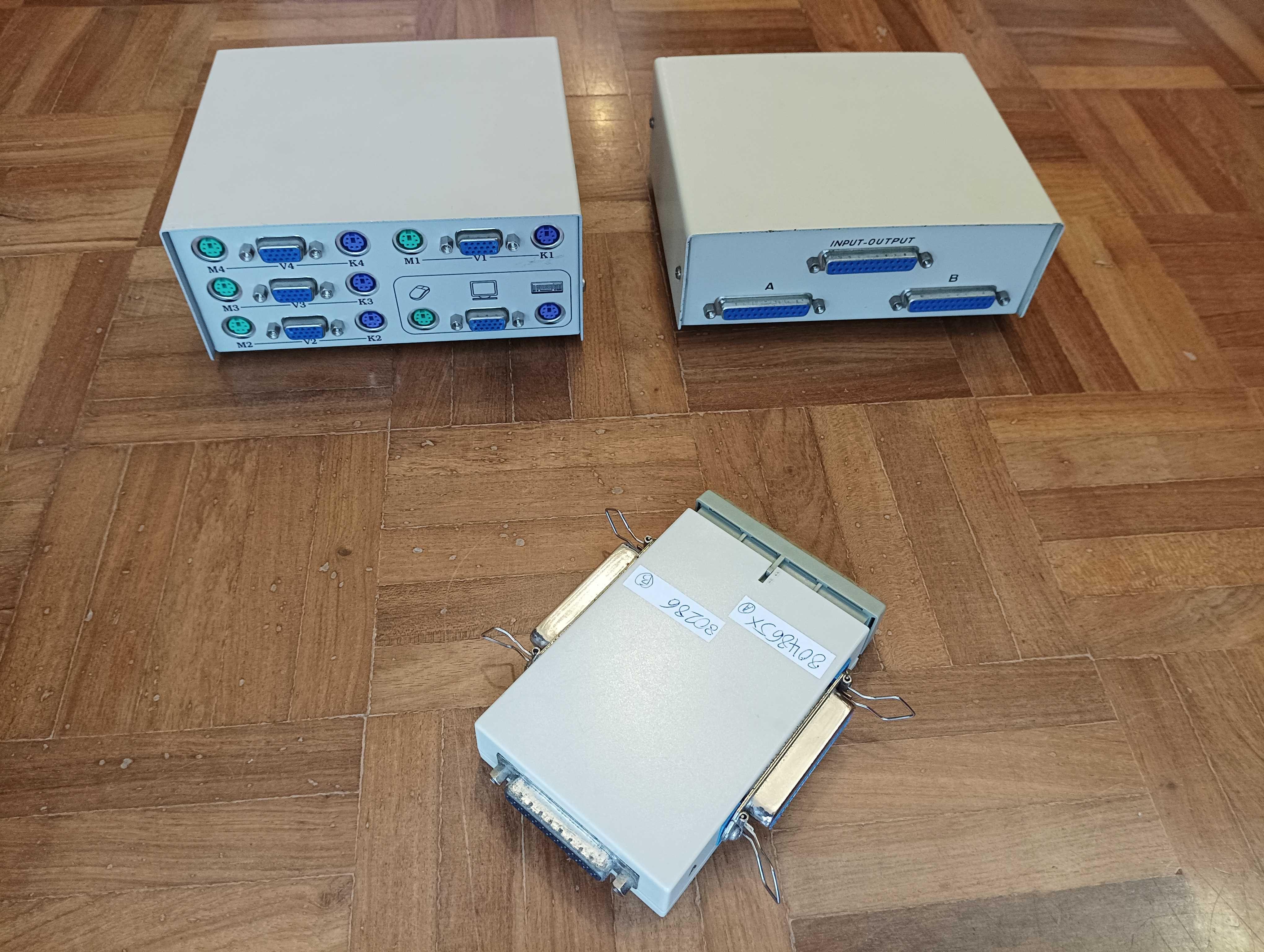 Comutador DB25 e Selector de Porta Paralela (Switch KVM vendido)
