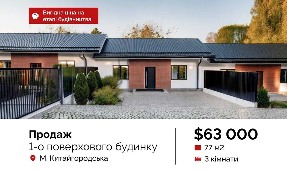 Стильний компактний будинок в класному районі