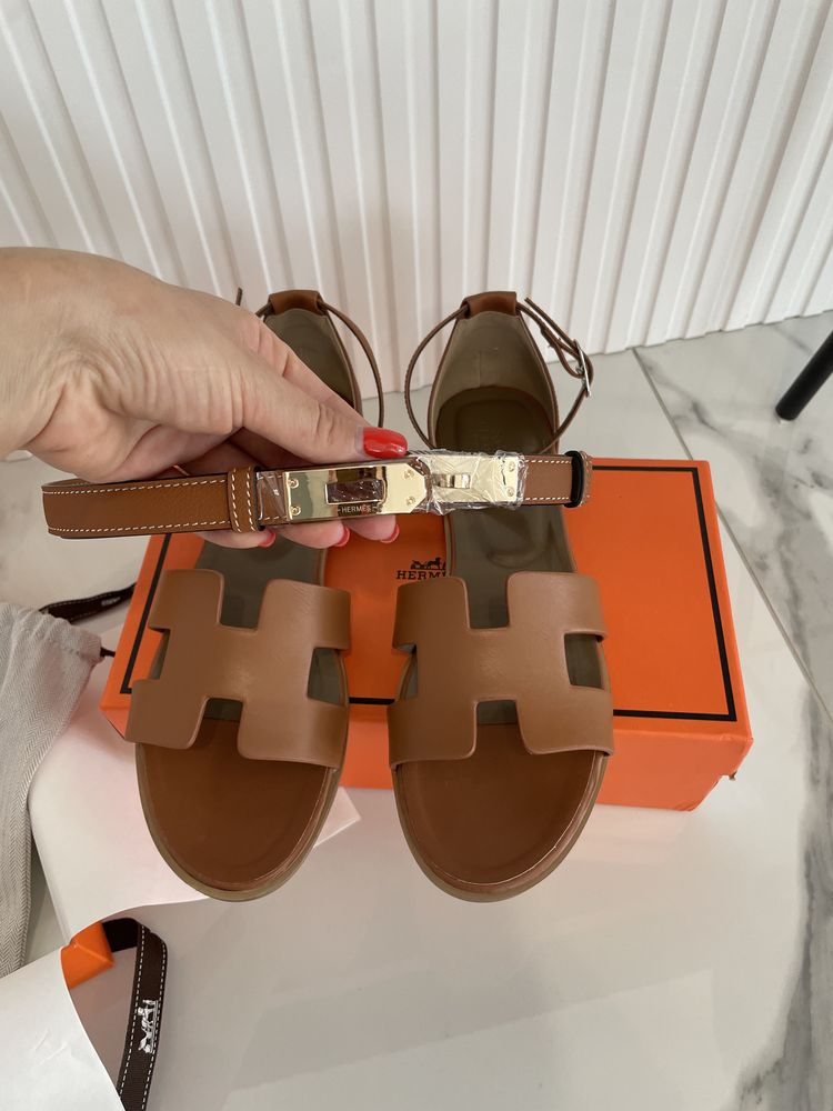 Сандалі босоніжки Hermes 39 40 42 босоножки шльопанці шлепки хермес