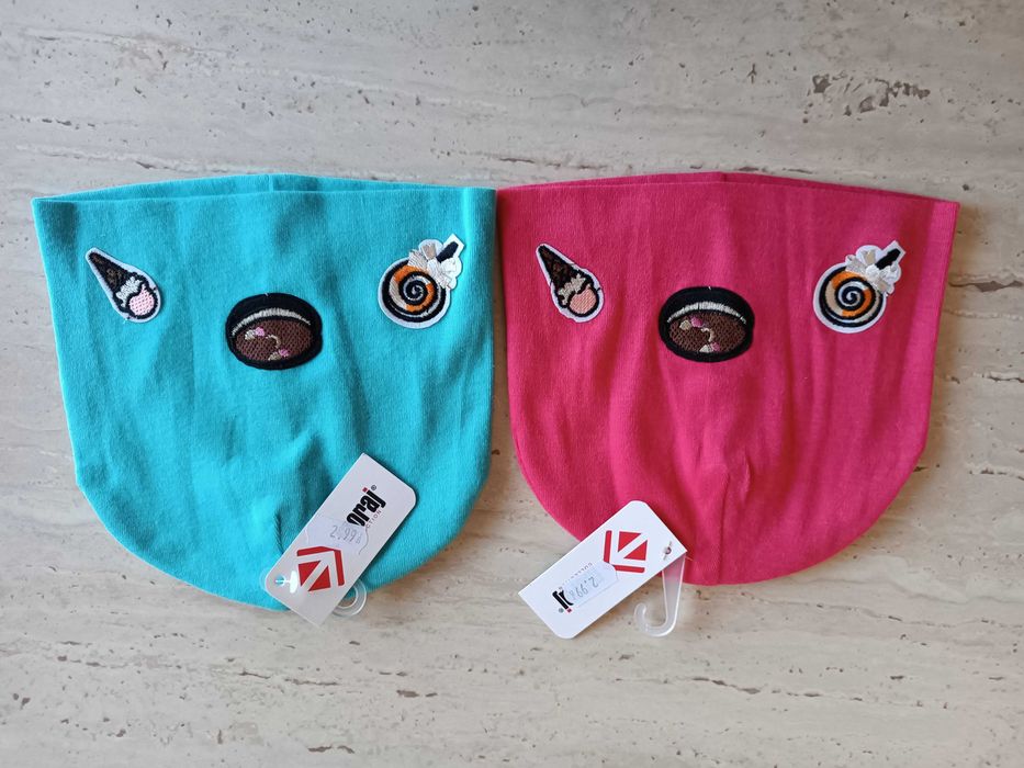 2 nowe czapeczki lekkie moraj